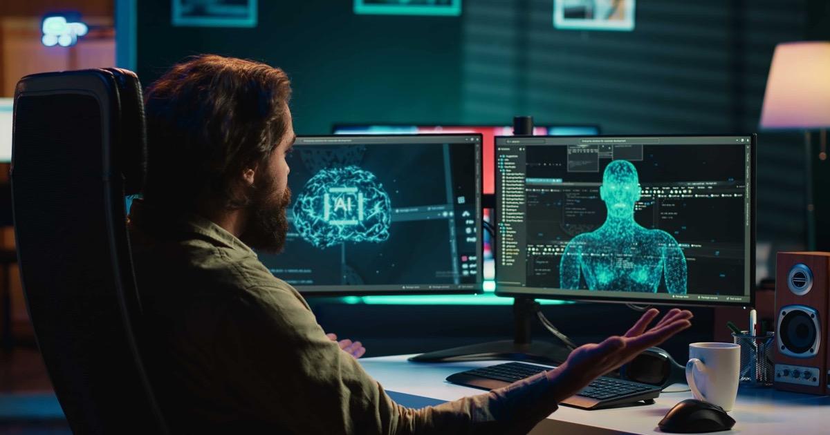 engineer-spamming-keyboard-keys-after-rogue-sentient-ai-blocking-access-pc