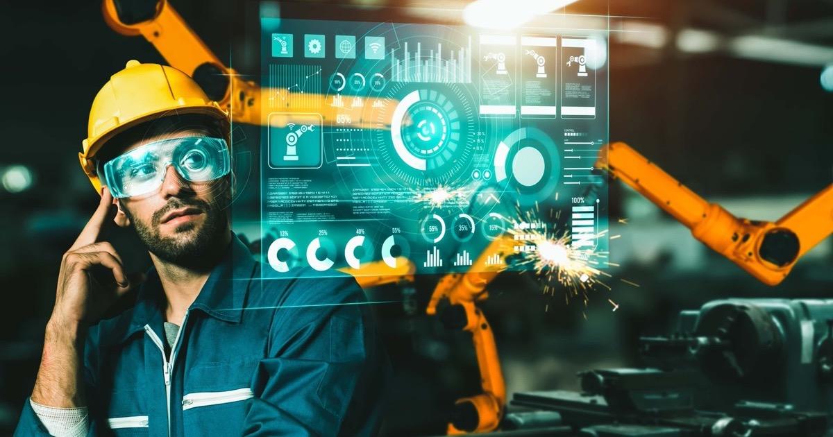 Advanced robot arm system in a digital industry factory